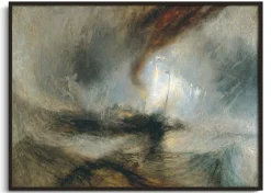 Fashion Tempête de neige - Bateau à vapeur au large de l'embouchure d'un port - William Turner Turner