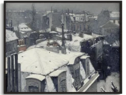 Shop Vue de toits (Effet de neige) - Gustave Caillebotte Caillebotte