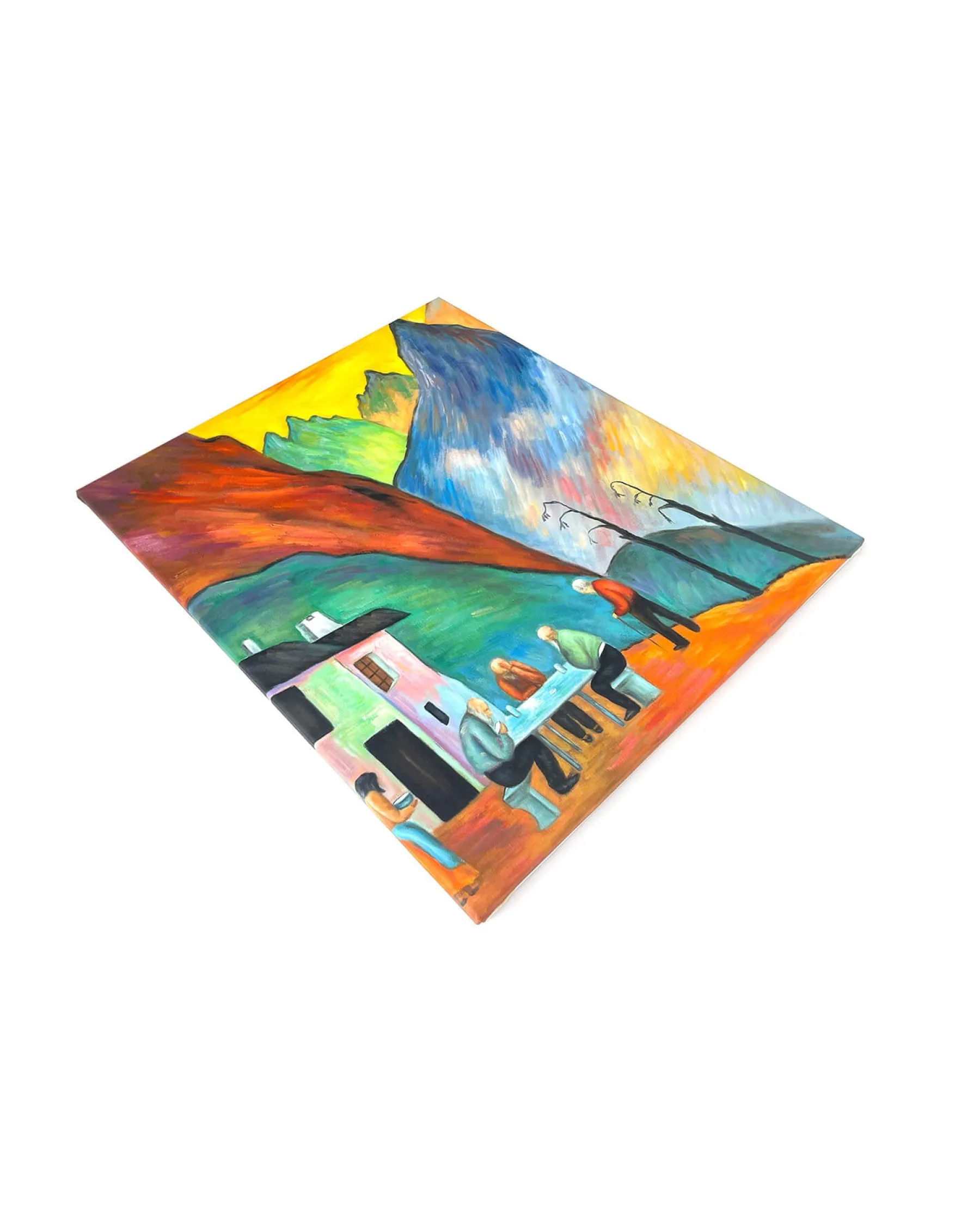 New Wirtschaft vor Gebirgslandschaft - Marianne von Werefkin Von Werefkin