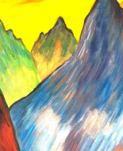 New Wirtschaft vor Gebirgslandschaft - Marianne von Werefkin Von Werefkin