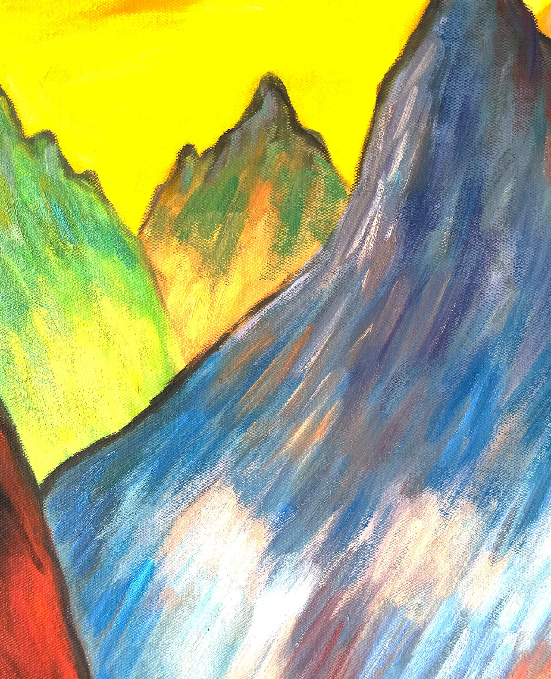 New Wirtschaft vor Gebirgslandschaft - Marianne von Werefkin Von Werefkin