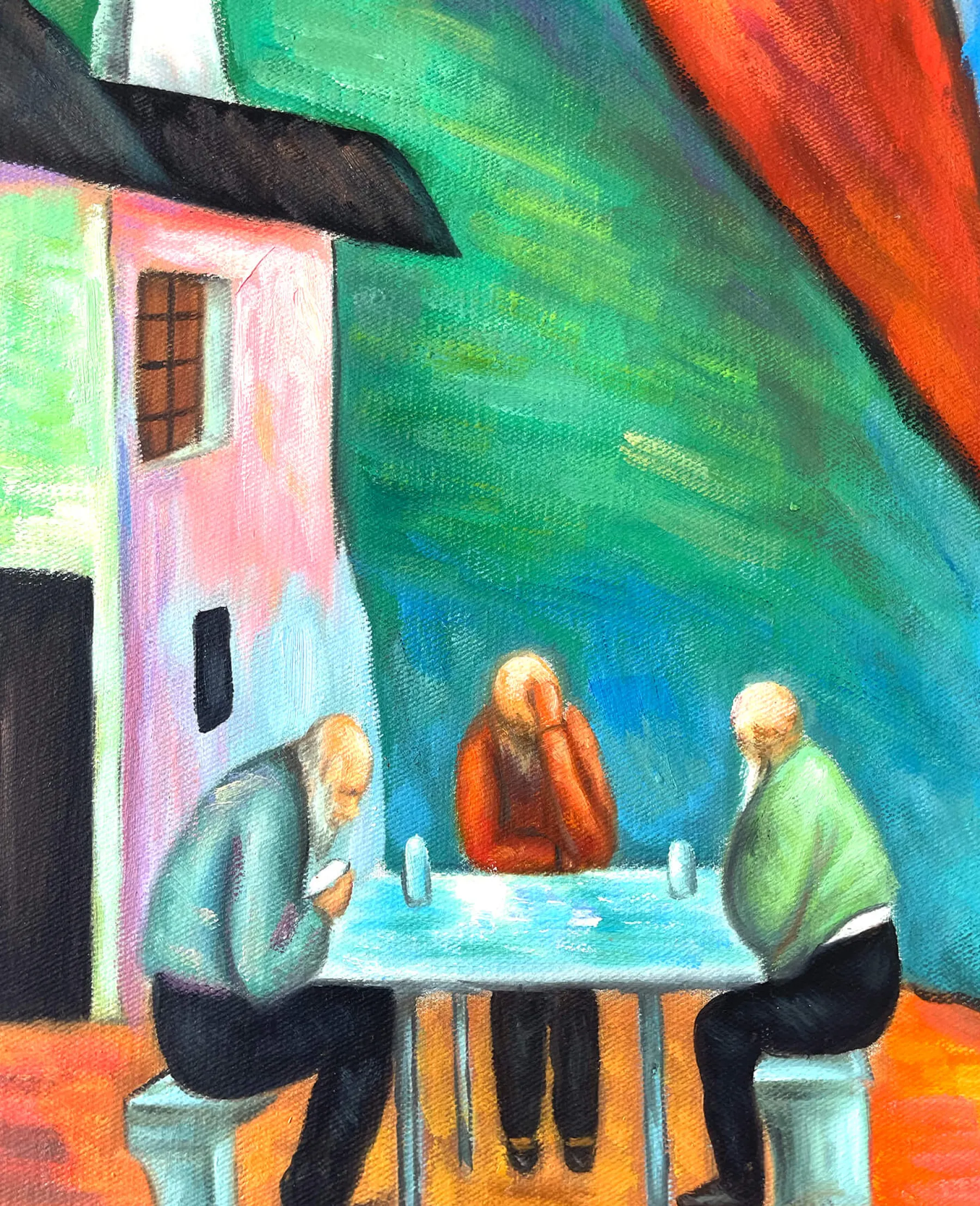 New Wirtschaft vor Gebirgslandschaft - Marianne von Werefkin Von Werefkin